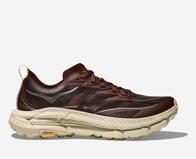 Hoka One One HOKA Mafate Speed 4 Lite Lifestyle Shoes in Cold Brew/Oat Milk