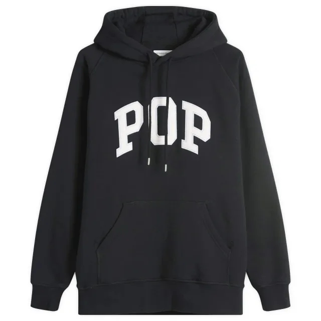 Pop Trading Company Men's Arch Logo Hoodie Black