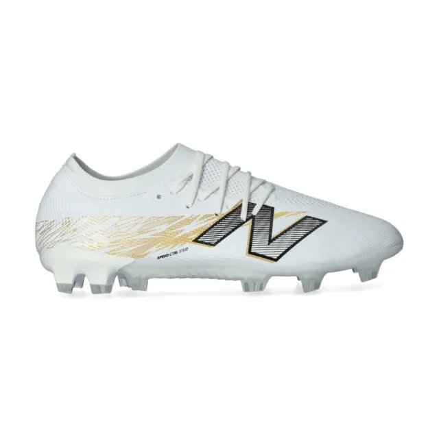 New Balance Unisex FURON ELITE FG V8 in White/Brown/Grey/Black Synthetic