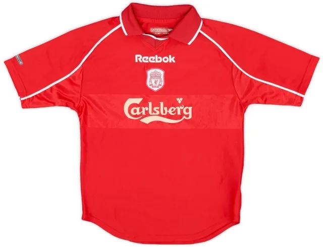 Reebok 2000-02 Liverpool Home Shirt - 9/10 - (M.Boys)
