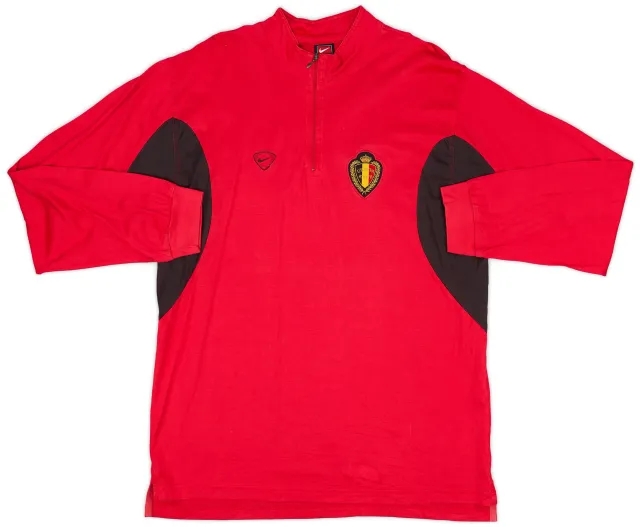 2004-05 Belgium Nike 1/4 Zip Training Top - 9/10 - (L)