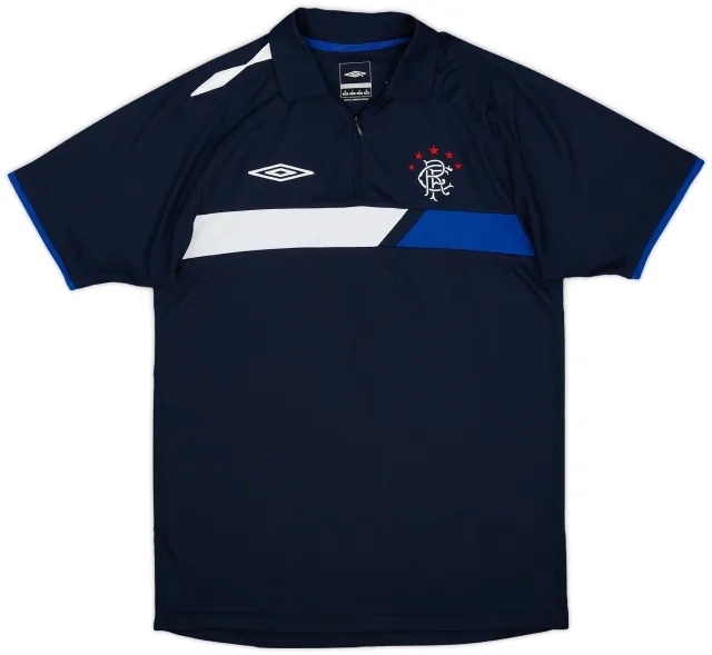 2006-07 Rangers Umbro 1/4 Zip Polo Shirt - 9/10 - (S)