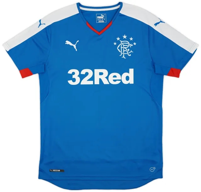 Puma 2015-16 Rangers Home Shirt - 9/10 - (M)