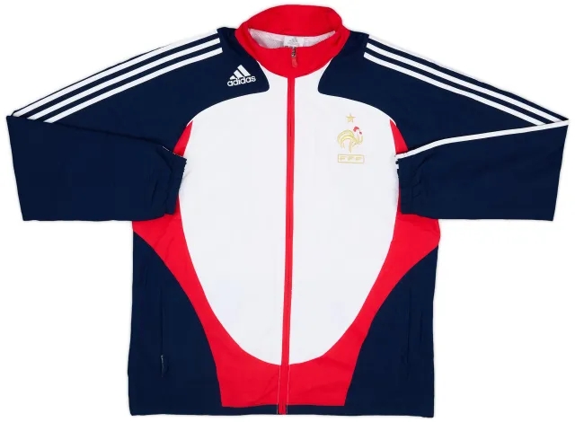 2007-08 France adidas Track Jacket - 8/10 - (L/XL)