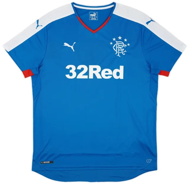 Puma 2015-16 Rangers Home Shirt - 9/10 - (XL)