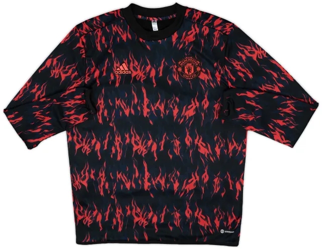 2021-22 Manchester United adidas Sweat Top - 10/10 - (L)