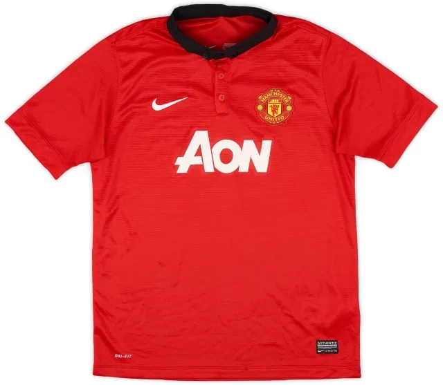 Nike 2013-14 Manchester United Home Shirt - 8/10 - (XL.Boys)