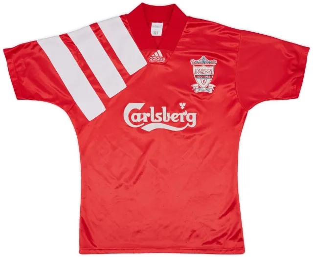 adidas 1992-93 Liverpool Centenary Home Shirt - 8/10 - (M)