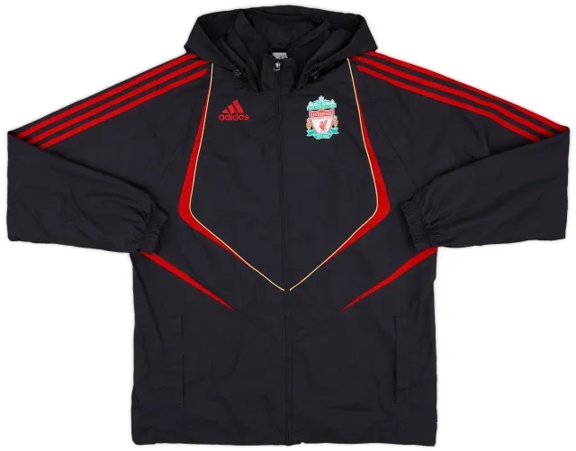2009-10 Liverpool adidas Hooded Rain Jacket - 5/10 - (M)