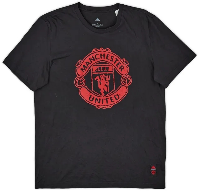 2020-21 Manchester United adidas Graphic Tee - 8/10 - (L)