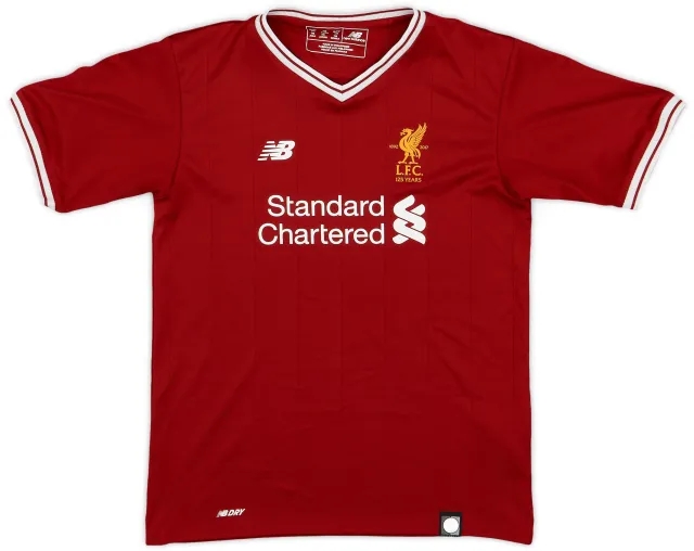NewBalance 2017-18 Liverpool 125 Years Home Shirt - 8/10 - (6-7Years)