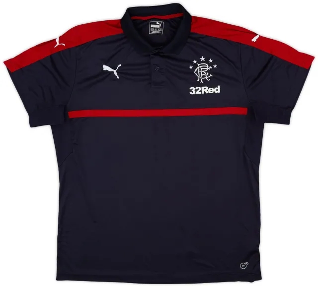 2016-17 Rangers Puma Polo Shirt - 7/10 - (XXL)