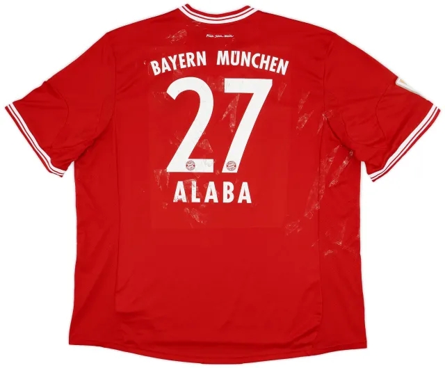 adidas 2013-14 Bayern Munich Home Shirt Alaba #27 - 4/10 - (3XL)