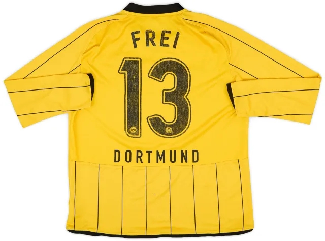 Nike 2008-09 Borussia Dortmund Home L/S Shirt Frei #13 - 5/10 - (L)
