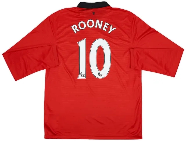 Nike 2013-14 Manchester United Home L/S Shirt Rooney #10 (L)