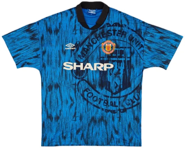 Umbro 1992-93 Manchester United Away Shirt - 8/10 - (XL)