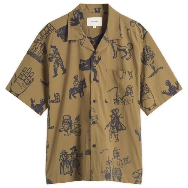 Heresy Men's Woodcut Shirt Green