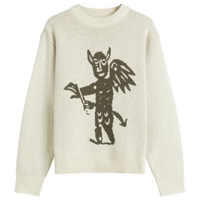 Heresy Men's Rogue Knit Sweater Ecru