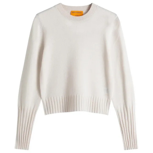 GUEST IN RESIDENCE Women's Shrunken Cashmere Crew Sweater Cream