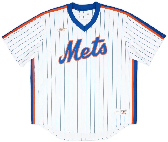 1986 New York Mets Strawberry #18 Nike Copperstown Collection Home Jersey - 9/10 - (XL)