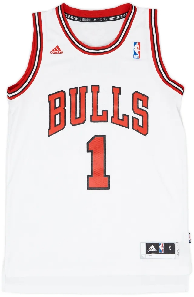 2010-14 Chicago Bulls Rose #1 adidas Swingman Home Jersey - 7/10 - (S)