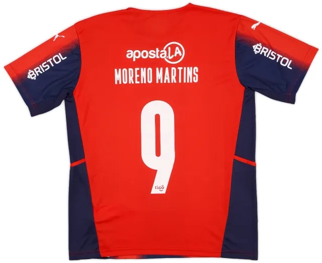 Puma 2022 Cerro Porteno Signed Home Shirt Moreno Martins #9 (L)