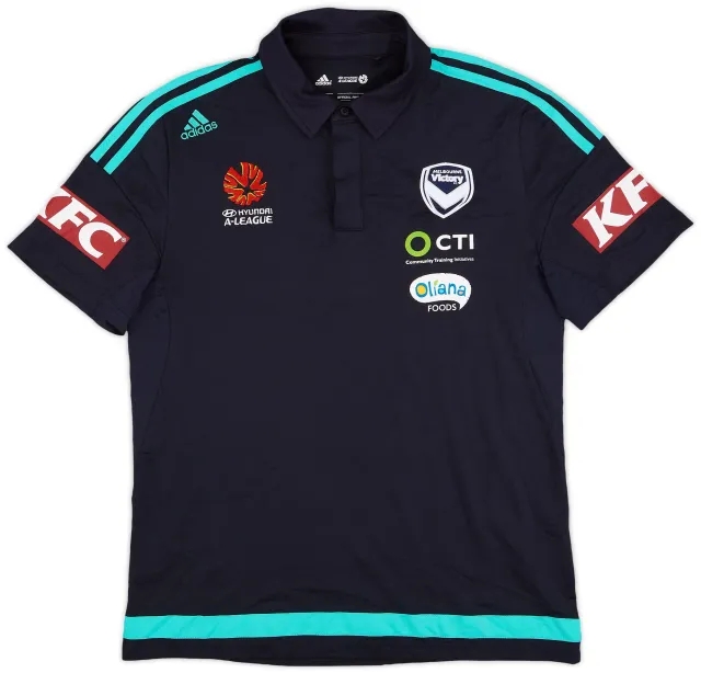 2015-16 Melbourne Victory adidas Polo Shirt - 8/10 - (M)