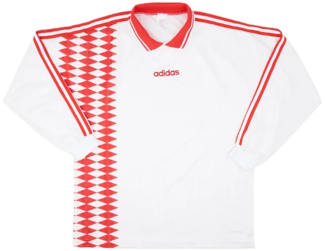 1994-95 adidas Template L/S Shirt - 8/10 - (XL)