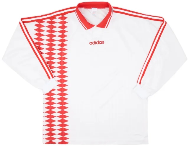 1994-95 adidas Template L/S Shirt - 8/10 - (XL)
