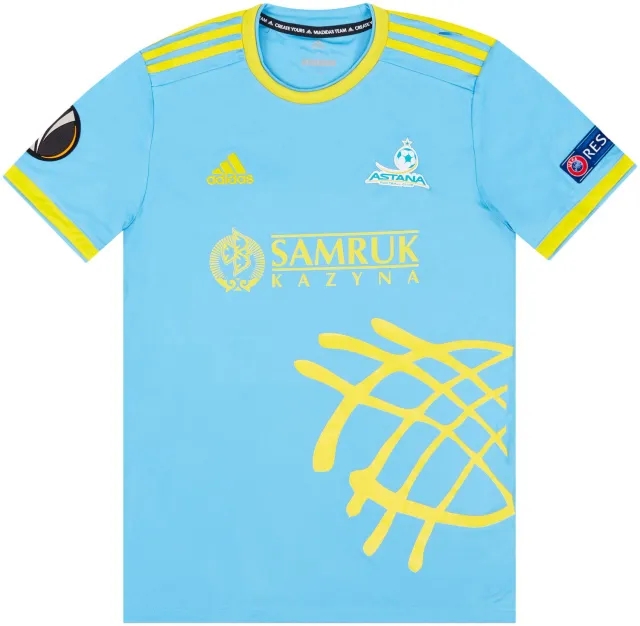 adidas 2018-19 FC Astana Match Issue Europa League Away Shirt Richard #20