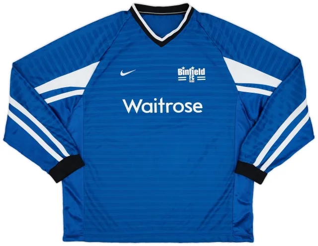 Nike 2001-02 Binfield Away L/S Shirt #14 - 8/10 - (XXL)