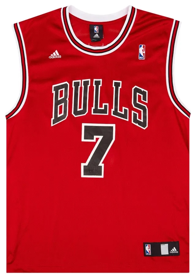 2006-09 Chicago Bulls Gordon #7 adidas Away Jersey (Very Good) L