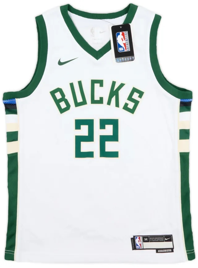 2017-24 Milwaukee Bucks Middleton #22 Nike Swingman Home Jersey (M.Kids)