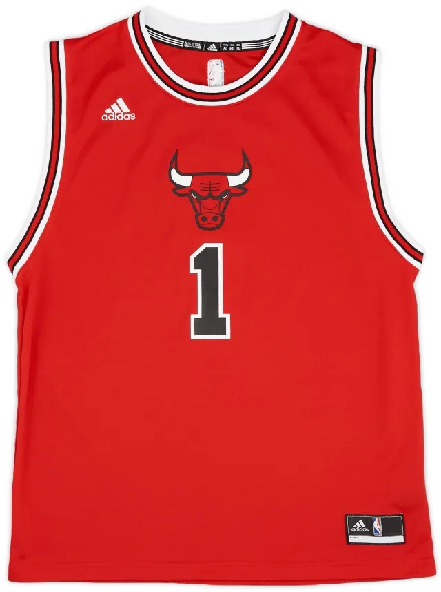 2014-16 Chicago Bulls Derrick #1 adidas Away Jersey (Excellent) XL.Kids