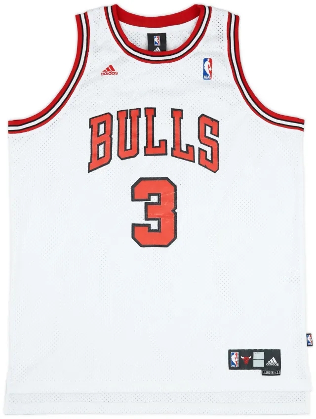 2006-08 Chicago Bulls Wallace #3 adidas Swingman Home Jersey (Very Good) XL