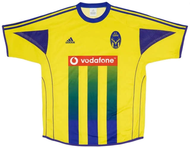 adidas 2004-05 AS Cervia Signed Away Shirt - 8/10 - (XL)