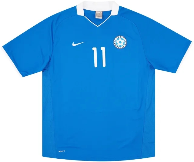 Nike 2008-09 Estonia Match Issue Home Shirt #11