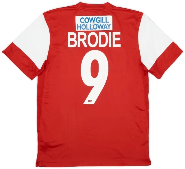 Nike 2011-12 Fleetwood Home Shirt Brodie #9 - 7/10 - (S)