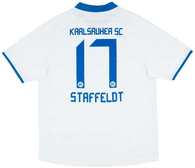 Nike 2009-10 Karlsruhe Away Shirt Staffeldt #17 - 8/10 - (XL)