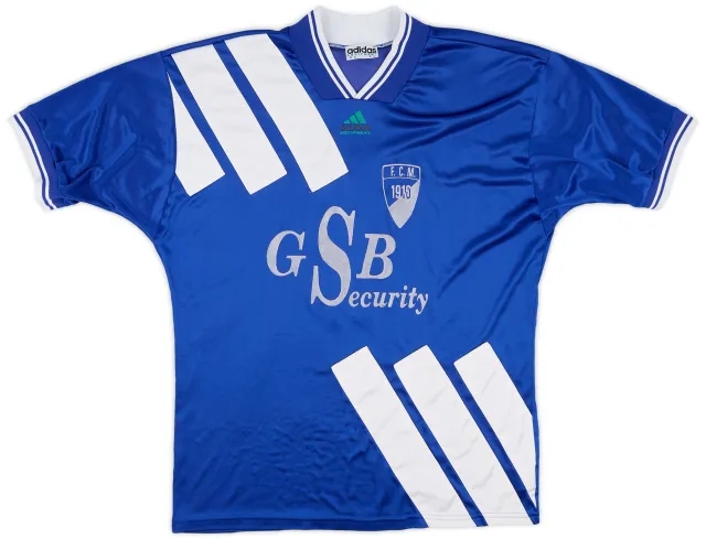adidas 1990s FC Eintracht Munchberg Away Shirt #9 - 5/10 - (L)