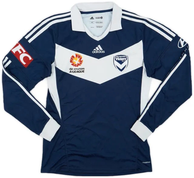adidas 2014-15 Melbourne Victory Home L/S Shirt - 6/10 - (M)