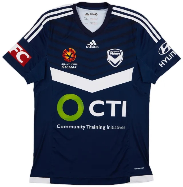 adidas 2015-16 Melbourne Victory Home Shirt - 9/10 - (M)