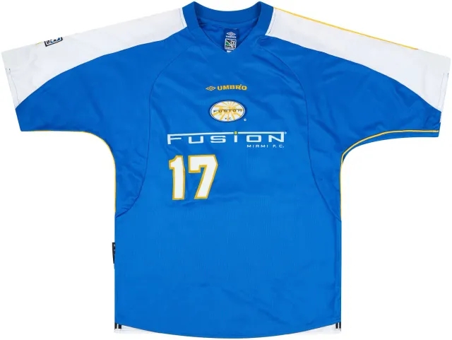 Umbro 2001 Miami Fusion Match Issue Home Shirt Serna #17