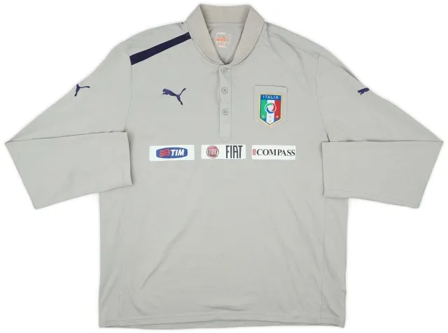 2011-12 Italy Puma Polo L/S Shirt - 8/10 - (XL)