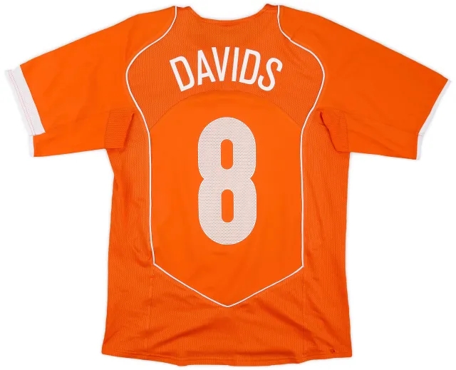 Nike 2004-06 Netherlands Home Shirt Davids #8 - 6/10 - (S)