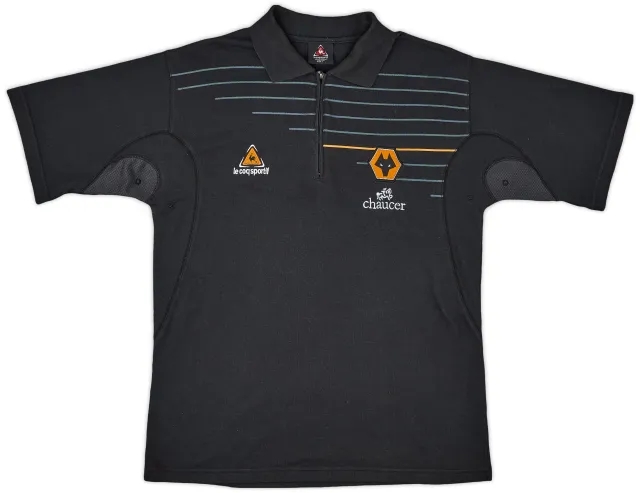 2009-10 Wolves Le Coq Sportif 1/4 Zip Polo Shirt - 9/10 - (L)
