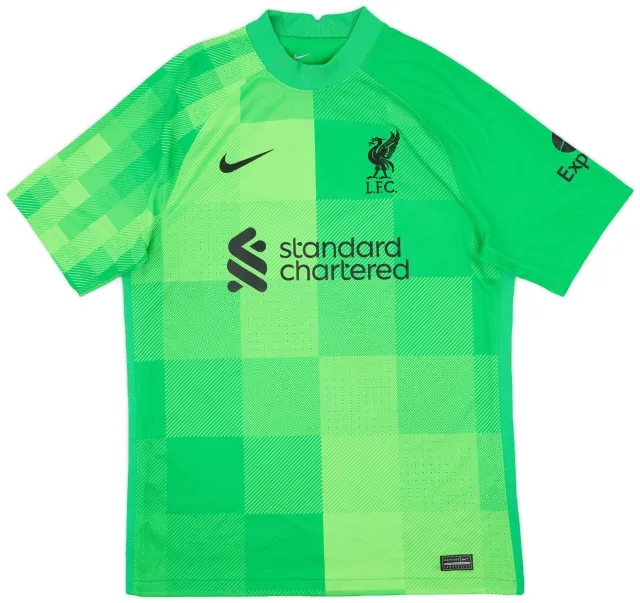 Nike 2021-22 Liverpool GK S/S Shirt A.Becker #1 - 9/10 - (M)