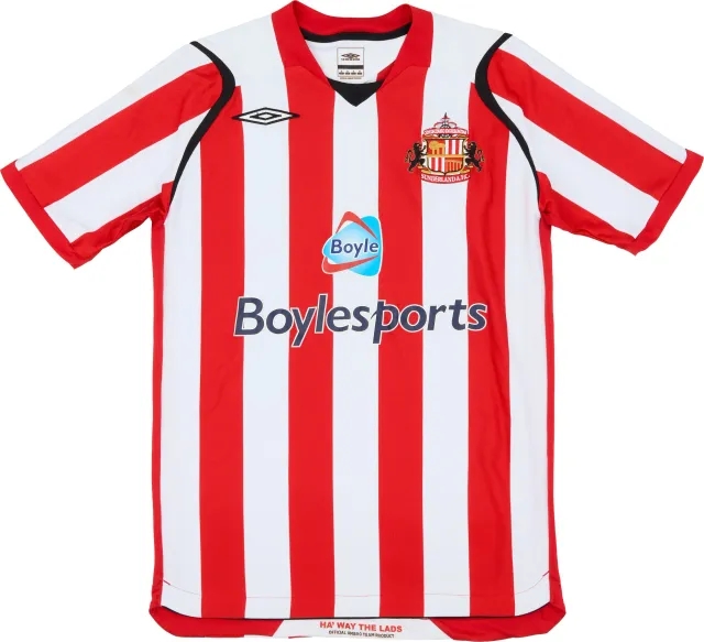 Umbro 2008-09 Sunderland Home Shirt Yorke #19 - 6/10 - (S)