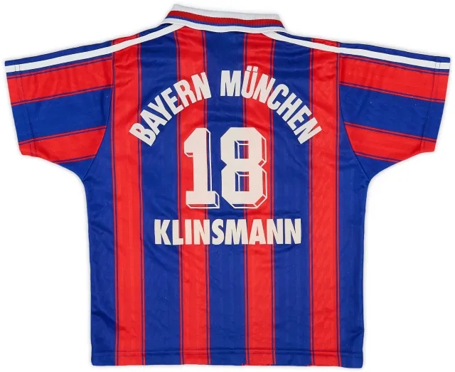 adidas 1995-97 Bayern Munich Home Shirt Klinsmann #18 - 6/10 - (M.Boys)