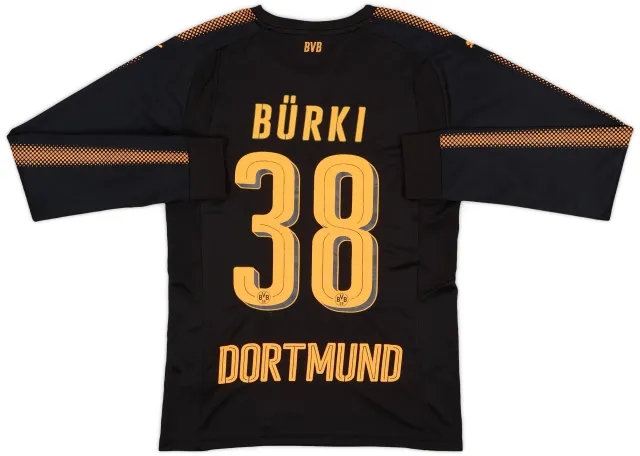 Puma 2017-18 Borussia Dortmund GK Shirt Burki #38 - 9/10 - (S)